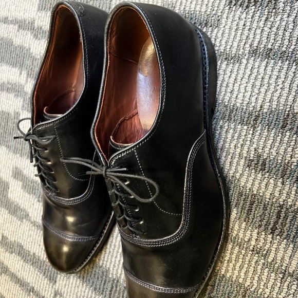 Allen Edmonds Park Avenue Shell Cordovan Cap-toe Oxford Black Size 11.5 3E
